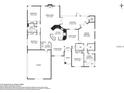 Detailed floor plan showcasing the layout of this spacious 2,708 sqft home with four bedrooms and attached garage at 7222 Stanford Dr, Lakeland, FL 33809
