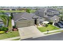 Charming home with lake view, lush lawn, patio seating and two-car garage in a desirable neighborhood at 3698 Cortland Dr, Davenport, FL 33837