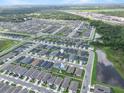 A birds-eye view of a planned community, showcasing the home's location in relation to surrounding amenities at 3926 Palazzo Pl, Winter Haven, FL 33884