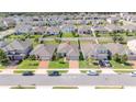 Neighborhood street view showcases well-maintained homes, manicured lawns, and a tranquil residential setting at 1021 Golden Dawn Loop, Minneola, FL 34715