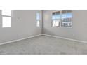 This bedroom features neutral paint and carpet, along with windows providing natural light at 540 Summit River Dr, Apopka, FL 32712