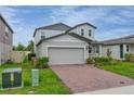 Charming two-story home with a brick driveway, attached two-car garage and well-manicured lawn at 5288 Stephs Field St, St Cloud, FL 34771