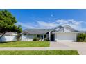 Single-story home with well-maintained lawn and neutral paint, offering great curb appeal at 121 White Birch Dr, Kissimmee, FL 34743