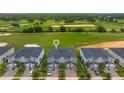 Aerial view of townhomes near a golf course, showcasing the community layout and amenities at 783 Ocean Course Ave, Davenport, FL 33896