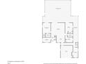 Detailed floor plan featuring a spacious living room, primary bedroom, and a screened patio/pool area for outdoor enjoyment at 911 Mendoza Ln, Kissimmee, FL 34758