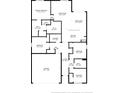 Detailed floorplan showcasing the layout of this home, including dimensions of each room at 2839 Harmonia Hammock Rd, Harmony, FL 34773