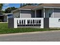 A photo of the Lake Marian Hills community sign at 415 Smiley Ct, Winter Haven, FL 33884