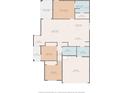 Detailed floor plan showcasing the layout with measurements for each room at 4505 Hummingbird Ln, Haines City, FL 33844