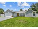Well maintained single-story home with a spacious driveway and lawn, featuring a lovely front door at 113 Candlewood Ct, Kissimmee, FL 34743