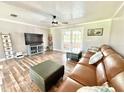 Inviting living room featuring french doors and a neutral color scheme at 4125 Packard Ave, St Cloud, FL 34772