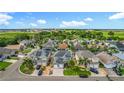 An aerial view showcasing a well-planned residential area with lush greenery and manicured lawns at 2669 Sand Hill Point Cir, Davenport, FL 33837