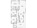 Detailed floor plan with dimensions showcasing the layout of the home including bedrooms, bathrooms, and living spaces at 5312 Kingswood Dr, Orlando, FL 32810