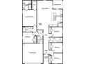 Detailed floor plan showcasing the layout of the house, including the bedrooms and kitchen at 14192 Sw 44Th Ct, Ocala, FL 34473