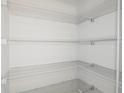 Walk-in pantry with white wire shelving for optimized storage and organization at 5813 Sw 87Th Court Rd, Ocala, FL 34481