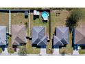Aerial view showing home's location in a residential neighborhood at 1621 Saddlehorn Dr, Lakeland, FL 33810