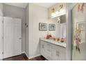 Double vanity bathroom with granite countertop at 3231 Cupid Pl Pl, Kissimmee, FL 34747