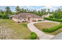 One-story house with a large yard and circular driveway at 2715 Sw 177Th Place Rd, Ocala, FL 34473