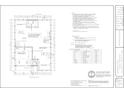 House foundation plan with detailed dimensions and specifications at 2449 Jungle St, Lakeland, FL 33801