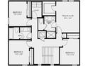 Second floor plan shows primary suite, three bedrooms, and laundry room at 2022 Babbling Brook Blvd, Auburndale, FL 33823