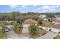 House view from above showcasing the property and surrounding homes at 1504 Fort Meade Pl, Poinciana, FL 34759