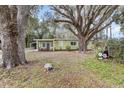 Charming single-story home featuring a well-maintained lawn, mature trees, and a cozy covered porch at 11730 Sw 230Th Avenue Rd, Dunnellon, FL 34431