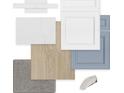 Image showcasing various design elements, including flooring, cabinetry, and countertop options at 16959 Cedar Valley Cir, Clermont, FL 34711