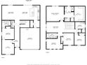 Two-story home floor plan, includes bedrooms, bathrooms, and a gym at 1076 Sugarwood St, Davenport, FL 33837