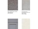 Flooring and cabinetry materials showcasing carpet and tile flooring with gray cabinets at 2509 Penguin Blvd, Davenport, FL 33837