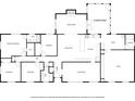 Detailed floor plan showcasing the layout of the primary bedroom, kitchen, living room, and other rooms at 3603 Royal S Ct, Lakeland, FL 33812