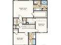 Second floor plan showcasing primary suite, two bedrooms, two baths and laundry room at 342 Wayland Dr, Haines City, FL 33844