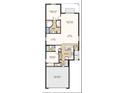 Detailed floor plan featuring primary suite, kitchen, flex room, and two-car garage at 346 Wayland Dr, Haines City, FL 33844