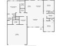 Detailed floor plan layout showcasing the dimensions and arrangement of rooms in the house at 524 Marion Oaks Blvd, Ocala, FL 34473