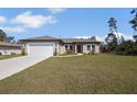 Charming single Gathering home features a well-manicured lawn and attached garage at 524 Marion Oaks Blvd, Ocala, FL 34473