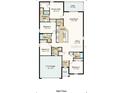 Main floor plan featuring bedrooms, bathrooms, kitchen, great room, laundry, and 2-car garage at 1923 Rosewood Cir, Lakeland, FL 33810