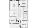 This is a layout of the home's second floor with bedrooms, bathrooms, and a loft at 5190 Goldfinch Dr, St Cloud, FL 34771