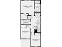 Detailed second floor plan highlighting primary suite and additional bedrooms at 161 River Front Way, Edgewater, FL 32141