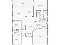 Detailed floor plan showcasing the layout with dimensions of rooms including living spaces and bedrooms at 2518 Foxbridge Ter, The Villages, FL 32162