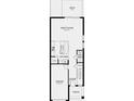 Layout featuring a ground floor with an open kitchen, great room, half bath, and patio at 2541 Penguin Blvd, Davenport, FL 33837
