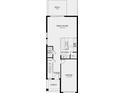 This is a first-floor layout displaying the foyer, kitchen, great room, and garage at 2569 Penguin Blvd, Davenport, FL 33837