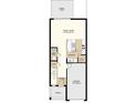 Floor plan showcasing the layout of the first floor of the home at 2565 Penguin Blvd, Davenport, FL 33837