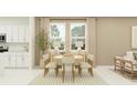 Cozy dining area with natural lighting, a modern table, and stylish decor at 761 Terrapin Dr, Debary, FL 32713