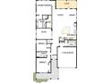 Detailed floor plan showcasing the layout of the home, including bedrooms, bathrooms, and living spaces at 3105 Expedition Dr, St Cloud, FL 34771