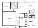 Well-designed floor plan featuring a Primary suite, two additional bedrooms, and an open-concept living area at 2669 Sw 175Th Loop, Ocala, FL 34473