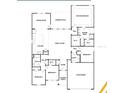 Detailed floor plan showcasing the layout with bedrooms, bathrooms, kitchen, and living spaces at 17745 Sw 25Th Ave Rd, Ocala, FL 34473