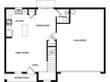 Open-concept first floor featuring a spacious kitchen, dining room, Gathering room, and a convenient powder room at 13458 Leaping Water Way, Astatula, FL 34705