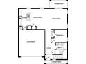 This main level floor plan features a two-car garage, kitchen, dining room, Gathering room, and a second bedroom at 1783 White Elephant Loop, Winter Haven, FL 33884