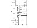 Detailed floor plan showcasing layout with dimensions, including bedrooms, living areas, and garage at 2846 Sera Bella Way, Kissimmee, FL 34744