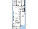 Layout for first floor featuring kitchen, study, dining, and Gathering rooms, as well as a two car garage at 1205 Eastin Ave, Orlando, FL 32804