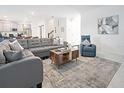 Cozy living room features modern decor, comfortable seating, and a stylish area rug at 4149 Paragraph Dr, Kissimmee, FL 34746