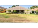 Wide backyard with well-maintained lawn, lovely trees, and bushes at 2522 Pine Valley Dr, Lakeland, FL 33810